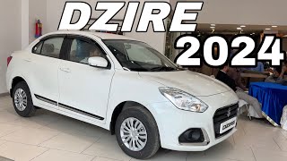 2024 NEW MARUTI SUZUKI DZIRE VXI MOST VALUE FOR MONEY VARIANT DZIRE SECOND BASE MODEL WHITE COLOUR [upl. by Pax757]