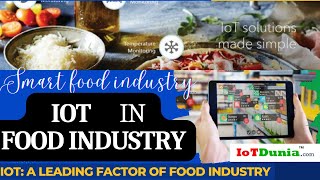 IoT in Food Industry  Internet of things a leading factor  Smart food sector using IoT  IoT Dunia [upl. by Outhe]