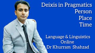 Deixis in Pragmatics  Person Place amp Time  Deictic Expressions Indexicals Indexicality I We [upl. by Nemzaj170]