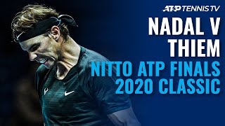 Best StraightSets Match Youve Ever Seen Rafa Nadal vs Dominic Thiem at Nitto ATP Finals 2020 [upl. by Farr]