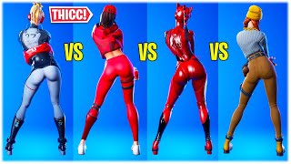 WHO GOT THE BIGGEST 🍑 IN FORTNITE DAYDREAM DANCE EMOTE SHOWCASED WITH ALL THICC FEMALE SKINS 😍❤️ [upl. by Russia]