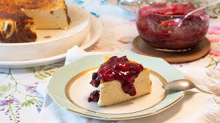 Tarta de queso y mermeladacompota SIN AZÚCAR AÑADIDO [upl. by Hola]