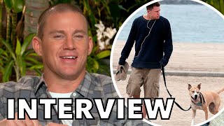 DOG Interview  Channing Tatum Gets Emotional Remembering His Dog Lulu [upl. by Kilar]