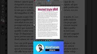 InDesign nested paragraph style [upl. by Lecram]