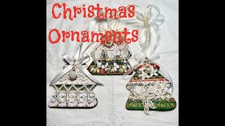 Lace Christmas Ornaments angeldreamCraftsKim DT Share [upl. by Mimi]