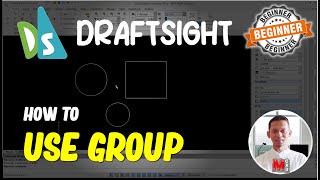 Draftsight How To Use Group [upl. by Philana597]