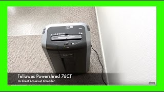 Fellowes Powershred 76CT CrossCut Shredder Reviewed [upl. by Nosyrb113]