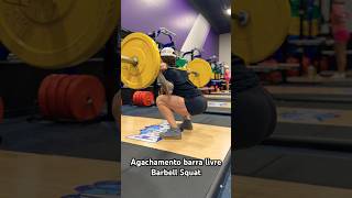 Agachamento Barra Livre  BARBELL SQUAT treinopesado academia motivation [upl. by Der422]