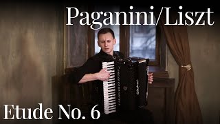 PaganiniLiszt  Etude No 6 Accordion [upl. by Rooney]