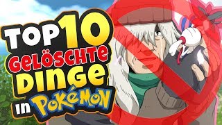 ⛔ Top 10 VERGESSENE amp GELÖSCHTE Dinge in Pokemon ❌ [upl. by Anigger779]