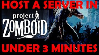 How to host a multiplayer world for you amp your friends  PROJECT ZOMBOID TUTORIAL [upl. by Novla]