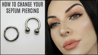 How To Change Your Septum Piercing [upl. by Nednerb]