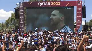 ARGENTINA CAMPEÓN MUNDIAL ASÍ VIVIÓ LOS PENALES SAN RAFAEL EN EL PARQUE DE LOS JÓVENES [upl. by Faust816]