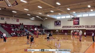 Volleyball Jefferson Cannoneers vs Fulton Montgomery Raiders [upl. by Harpole]