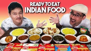 Trying Packaged Indian Food TASTE TEST [upl. by Merkle]