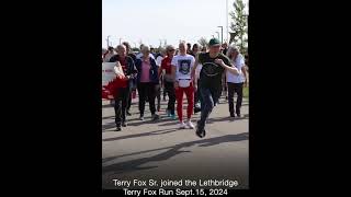 Terry Fox Sr Joined Terry Fox Run 2024 at Lethbridge Alberta terryfox run lethbridge canada [upl. by Gautea]