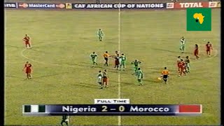 المغرب تودع كأس أفريقيا مبكرا  نيجيريا و المغرب كأس أمم أفريقيا 2000 Nigeria vs Maroc CAN [upl. by Joliet]