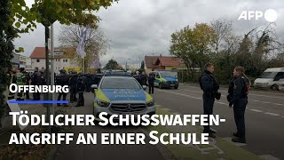 Tödlicher Schusswaffenangriff an einer Schule in Offenburg  AFP [upl. by Nikki]