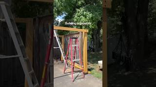 DIY Backyard Projects  Sunjoy DIY Wood Pavilion Build shorts pavilion diyprojects [upl. by Trimmer]