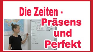 Präsens und Perfekt Zeiten im Deutschen  Klassenarbeiten bestehen  Schlau gefragt [upl. by Tnarg]