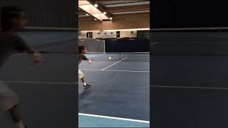 Forehand feed from behind drill tennis [upl. by Aillemac]