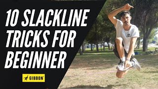 LEARN 10 SLACKLINE TRICKS  in 10 minutes [upl. by Madian]