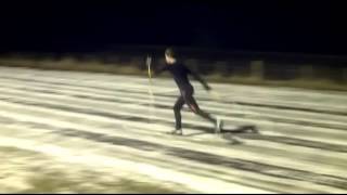 Cross Country Skiing Classic Diagonal Stride Tech [upl. by Alletsyrc]