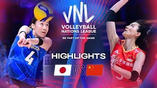 🇯🇵 JPN vs 🇨🇳 CHN  Highlights  Week 2  Womens VNL 2024 [upl. by Tammie]