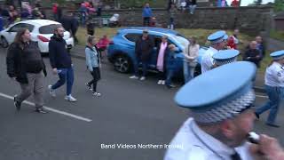 Dunmurry Protestant Boys FB  Kilcluney Volunteers FB 75th Ann Parade 2024  4K [upl. by Cassi]