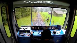 In Train Cab Of Zugspitze Cog Train From Eibsee To Grainau Germany [upl. by Nauqahs]