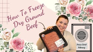 Freeze Drying Beef FreezeDriedFebruary23 [upl. by Nnyltak270]