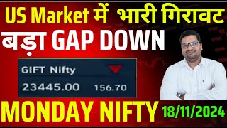 Nifty Prediction amp Bank nifty Analysis for Monday 18 November 2024Price Action 20 Setup [upl. by Odnamla]