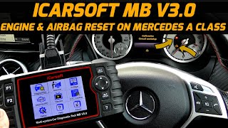 Best Scan Tool To Clear Mercedes A Class Consult Workshop Message Engine amp Airbag Light Reset [upl. by Ettennor]