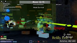 Noobs vs Zombies Realish Reborn  Dedicational Defense sicknoobie still testing [upl. by Dione]