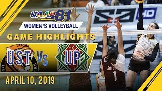 UAAP 81 WV UST vs UP  Game Highlights  April 10 2019 [upl. by Charis]