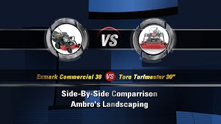 Toro Turfmaster 30quot  Exmark Commercial 30  SideBySide [upl. by Templia]