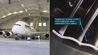 Qantas Airbus A380 Flew 34 Flights with Tool Jammed in Engine [upl. by Ahtram38]