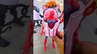 Spider man chainsaw Combat Joker  Marvel Toys spiderman marvaltoys [upl. by Iphigeniah]