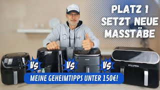 Heißluftfritteuse Test bis 150€ ✅ Geheimtipps inklusive  Wer ist der PreisLeistungsSieger [upl. by Hassi869]