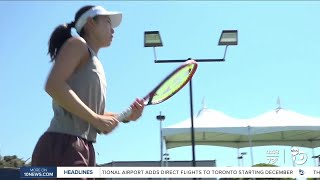 Torrey Pines High School senior competing in USTA Nationals [upl. by Adnuhsed473]