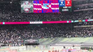 New York Rangers stadium series overtime goal horn at MetLife Stadium [upl. by Nyllij590]