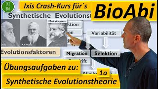 Synthetische Evolutionstheorie 1a  Anwendungsaufgaben zur Vorbereitung aufs Abitur Teil A [upl. by Nyleda281]