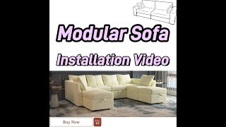 Modular Sectional Sofa Installation Video [upl. by Prober]