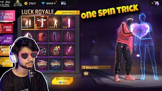 emote royal  free fire new event  luck royal [upl. by Anialram529]