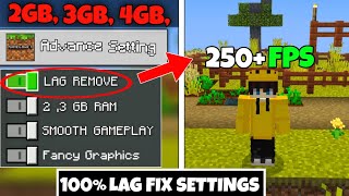 How To REMOVE LAG In Minecraft PE 121 I Minecraft FPS BOOST SECRET REVEAL🤫 [upl. by Justin39]