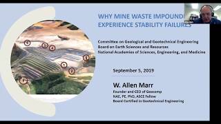 COGGE Webinar Series  9519 Geotechnical Aspects of Tailings Dams and their Failures [upl. by Leuname508]