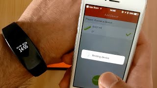 How to connect ID107 with veryfit iOS app  ID107 Smart Bracelet BT40 Heart Rate Monitor Smartband [upl. by Christiano979]