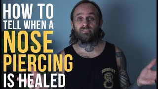 How To Tell When a Nose Piercing is Healed  UrbanBodyJewelrycom [upl. by Nilson359]