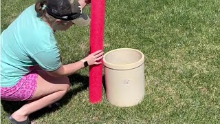 Stick a pool noodle into a planter for this brilliant front porch idea [upl. by Dinah]