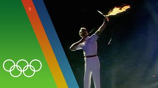 Barcelona 1992 Olympic Torch Lighting  Epic Olympic Moments [upl. by Aiderfla]